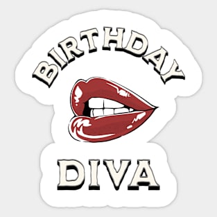 Birthday Diva Sticker